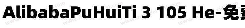 AlibabaPuHuiTi 3 105 He字体转换